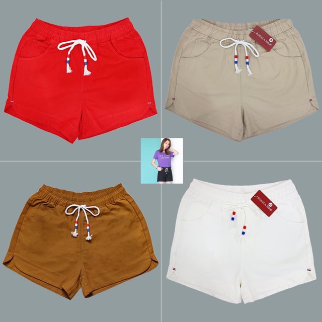 Quần kaki short thun lai bầu