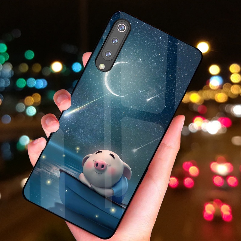 Ốp kính Xiaomi Mi 9/ Mi 9 SE/ Mi 9 Pro/ Mi 9 Lite hình cô gái bầu trời mẫu đẹp, sắc nét