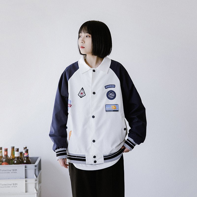 Áo Bomber Unisex, Áo Khoác Vải MeRo 2 Lớp Chống Nhăn, Không Xù , Không Ra Màu Cổ Bẻ Cá Tính Hót Triend Siêu Ngầu 2022