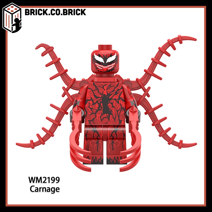 Carnage Venom Scream Bigfig Đồ chơi Lắp ráp Siêu Anh Hùng WM6120
