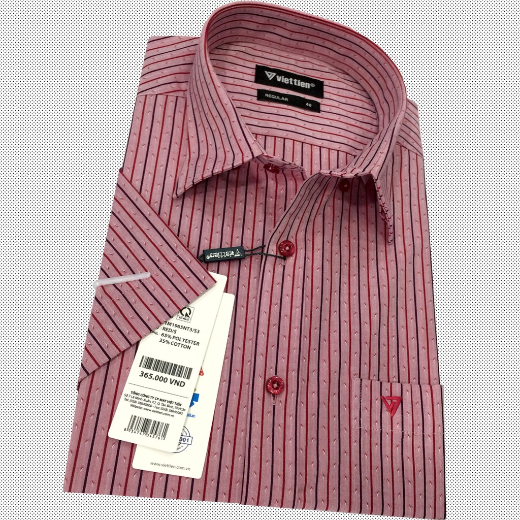 Áo sơ mi việt tiến tay ngắn kẻ sọc 1965 | BigBuy360 - bigbuy360.vn