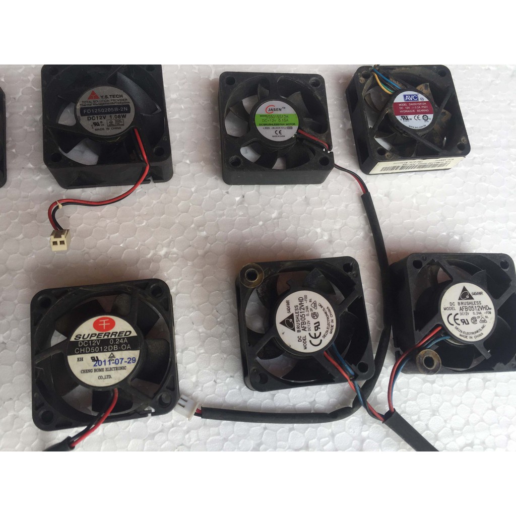 Quạt tản nhiệt 12v cũ kích thước tùy chọn