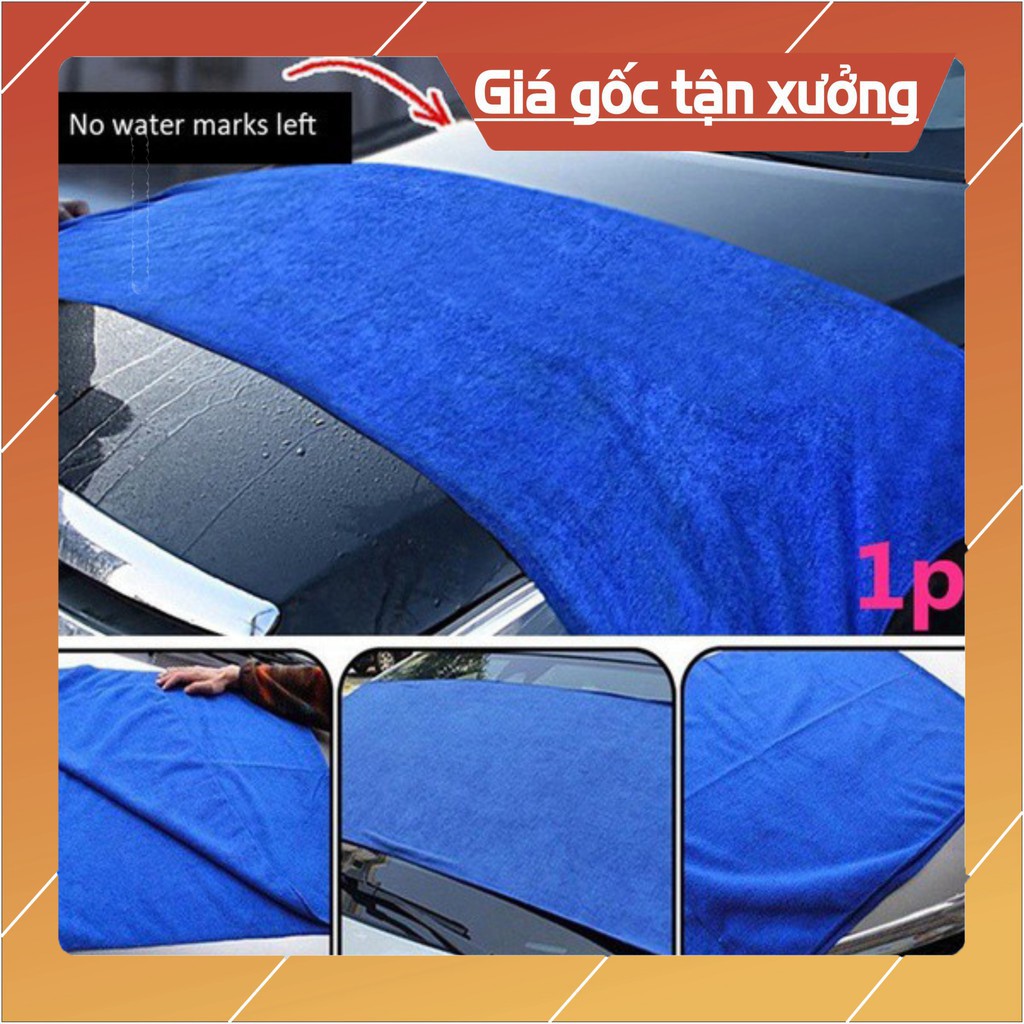 Khăn Microfiber⚡️FREESHIP⚡️Mềm Mịn Cỡ 70x140 Thấm Hút Nước Tốt Chuyên Dụng Lau Rửa Xe Hơi