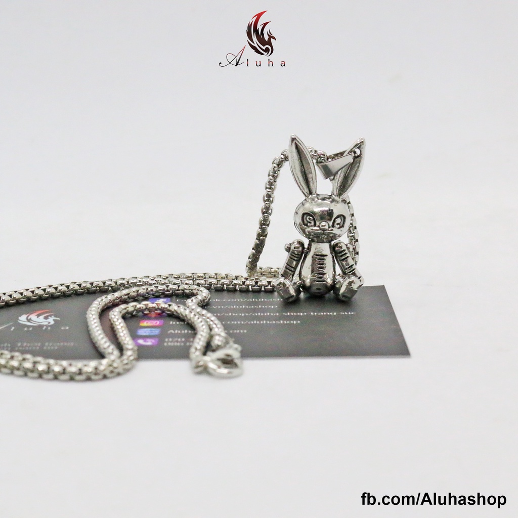 Dây chuyền hợp kim mạ Crazy Rabbit lên đồ cực kì cá tính phong cách HIPHOP - NL146 - Aluha
