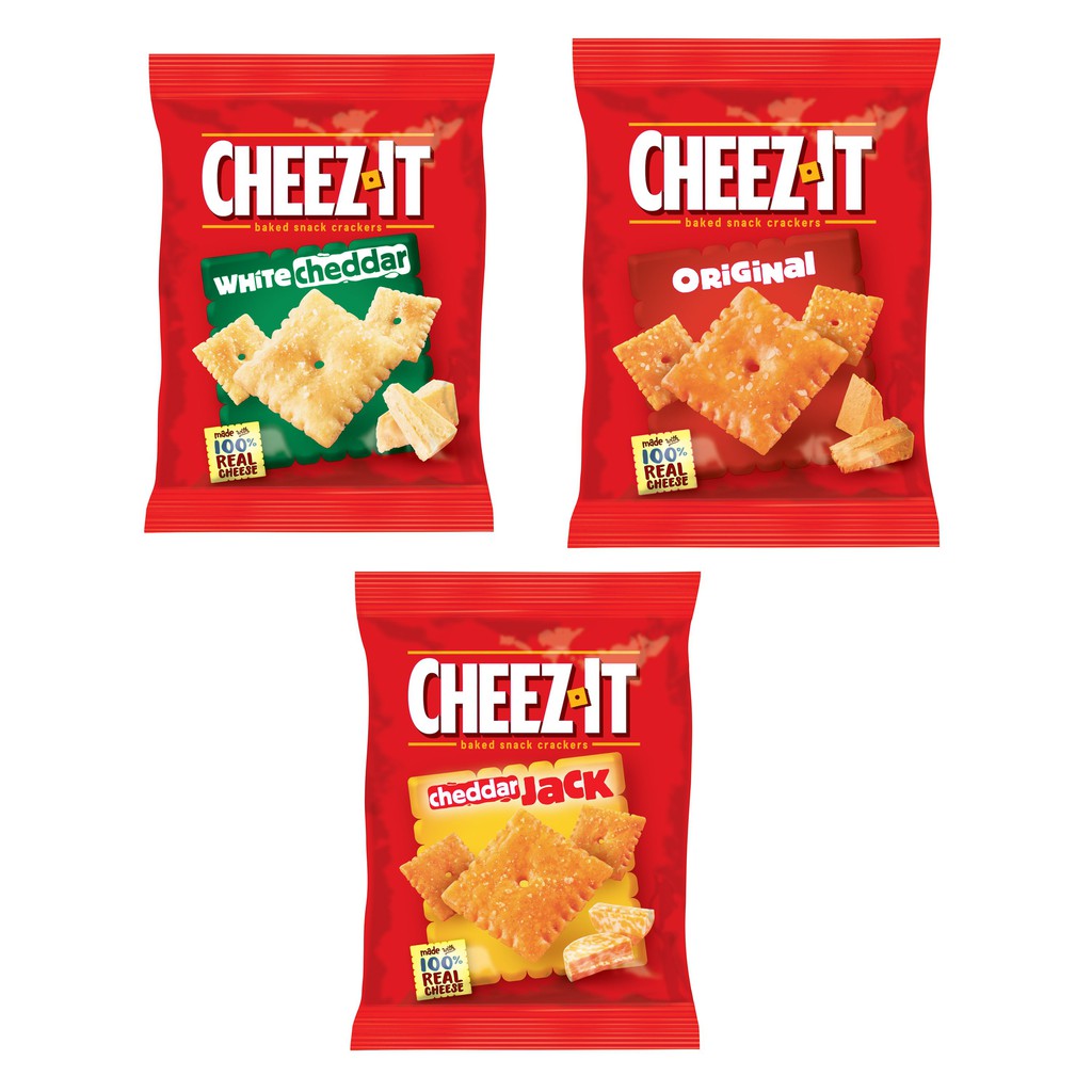 Snack phô mai Cheez-it gói 28-29g/ USA - Cheese Crackers - Không Cholesterol
