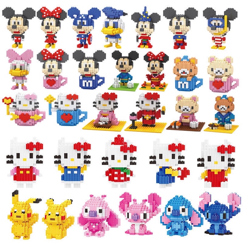 LEGO LẮP RÁP MÔ HÌNH 3 MINI ĐỘI CHÓ CỨU HỘ, MICKEY, BIỆT ĐỘI ANH HÙNG AVENGERS, ONE PIECE, HELLO KITTY