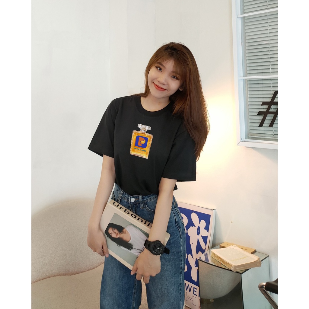 Áo Thun Trend In Chai Nước Hoa Mùi Giầu Sang Xang - Áo Cặp Đôi Phông Form Rộng Cotton Local Brand MVR BB4006 7