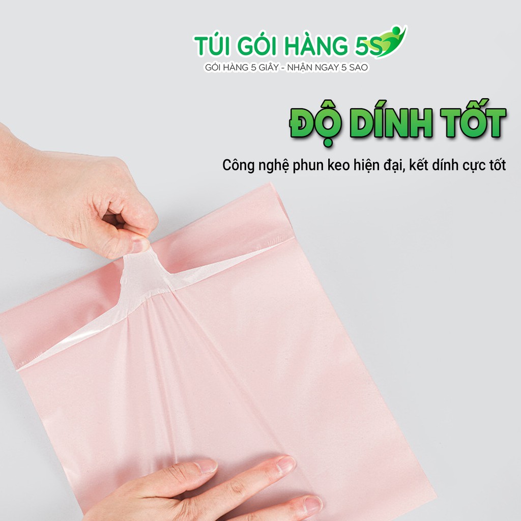 Túi Gói Hàng, Túi Đóng Hàng Niêm Phong Keo Tự Dính 5S Kích Thước 28x42cm Cuộn 100 Túi