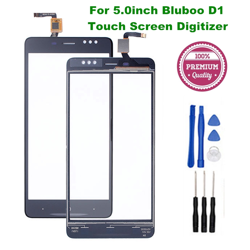 For 5.0" Bluboo D1 Touch Screen Digitizer Sensor Panel Glass Replacement + Tools