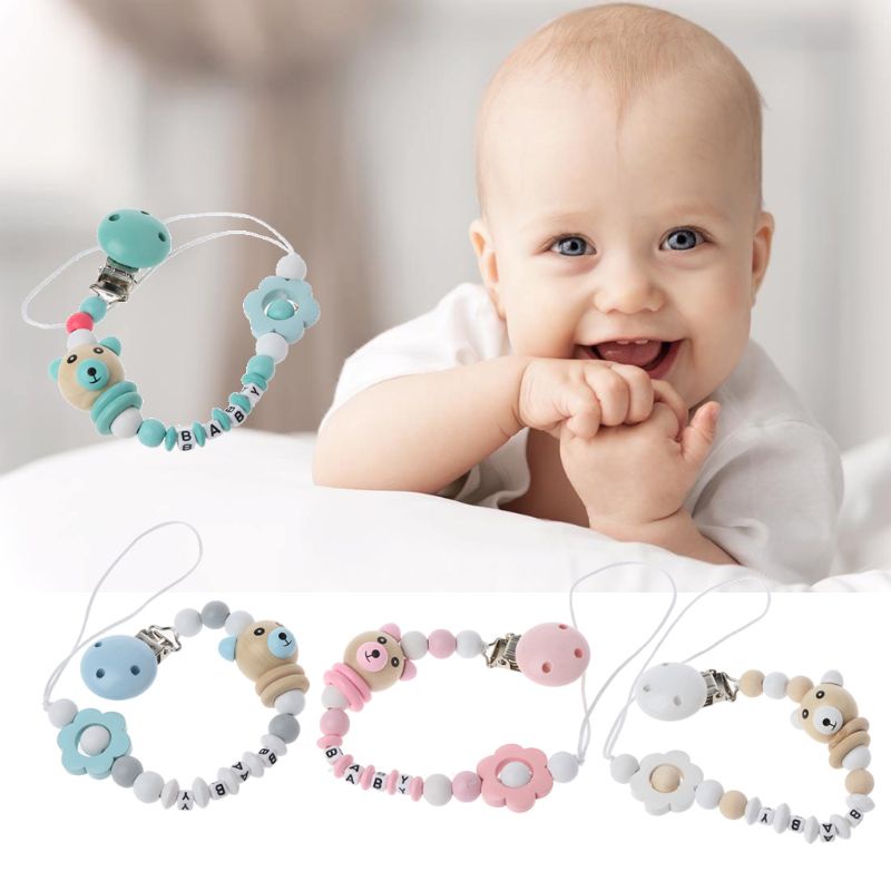 Kẹp giữ núm ti giả hình gấu trúc dễ thương cho bé