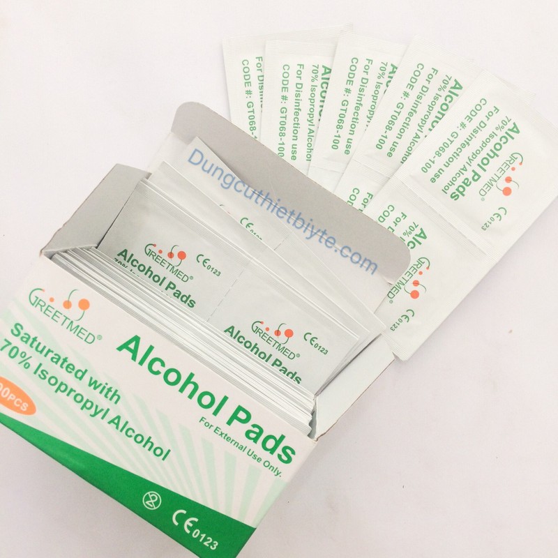 Cồn khô Alcohol Pads Greetmed