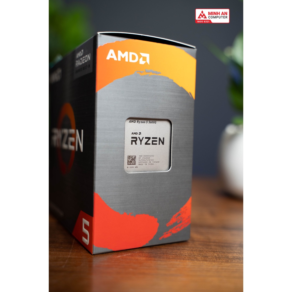 CPU AMD Ryzen 5 5600G (3.9GHz up to 4.4GHz, 6 nhân, 12 luồng, 19MB Cache, 65W) - Socket AM4