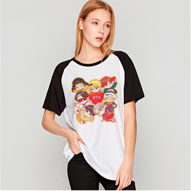 Áo Thun K-Pop Exo Twice One Bts X Mons T-Shirt Pakaian 2018 Mới