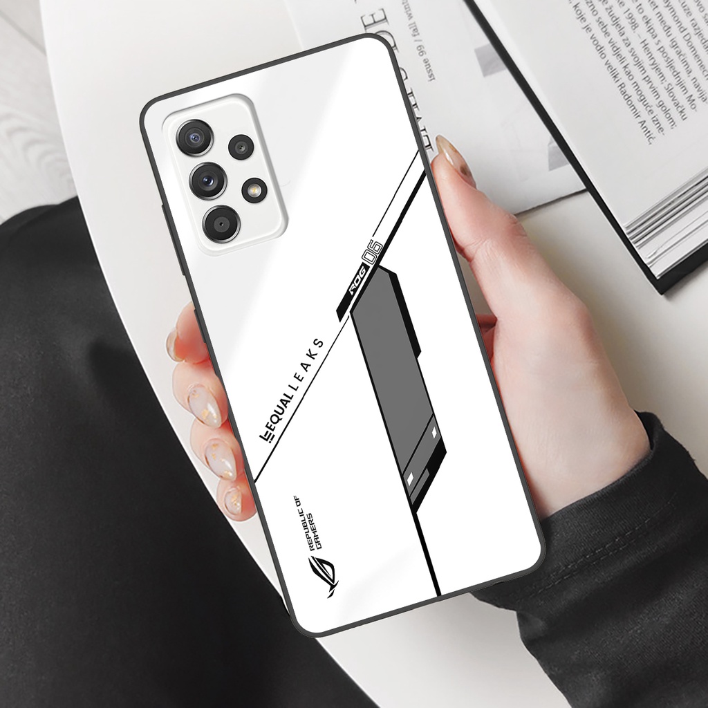 Ốp lưng điện thoại Samsung Galaxy A52, A52s 5G - Republic of Gamers, chất liệu kính cường lực