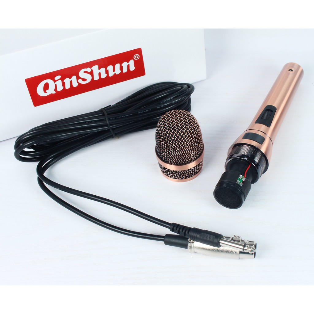 Micro dây karaoke tuyệt đỉnh Quishin S-003 hút âm cực tốt, hát cực hay nay đã có mặt tại Việt Nam độc quyền chính hãng