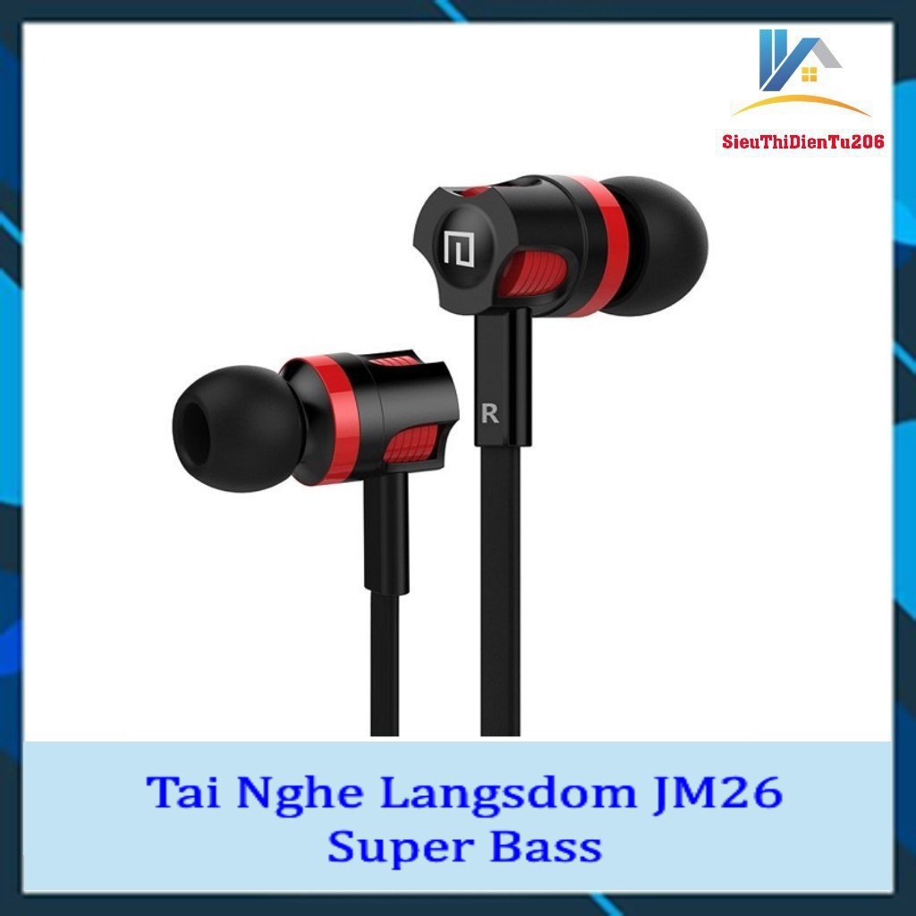 Tai nghe Langsdom JM26 Super Bass (Đen)