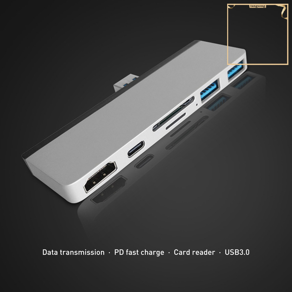 Đầu Đọc Thẻ Nhớ 5 Trong 1 Cổng Micro-Sd / Tf Usb3.0 Type C Cho Máy Tính Bảng Surface Pro7