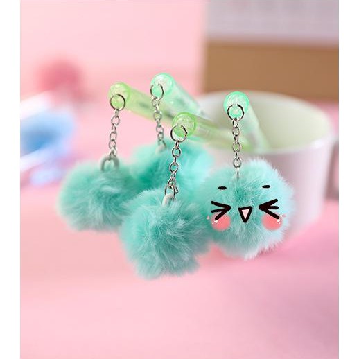 Bút quả bông quả bơ in hình BQB22 bút quả bông cute bút quả bông dễ thương