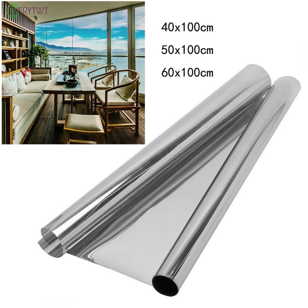 One Way Mirror Film Privacy Glass Sticker Reflective UV Solar OfficeInsulation100% brand new！