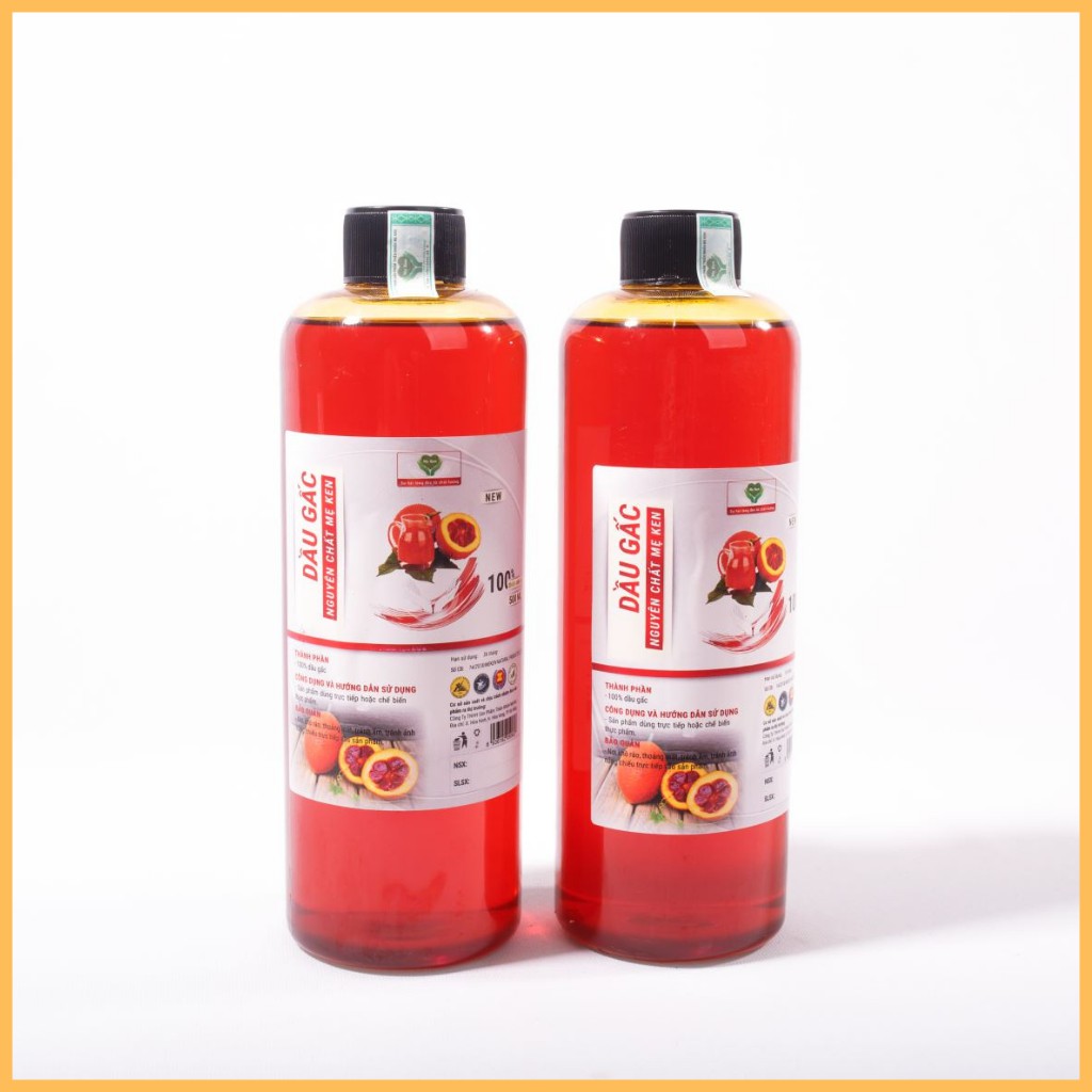 Dầu Gấc Nguyên Chất Mẹ Ken 500ml - Ăn Ngon Miệng- Bổ Mắt - Cho Bé Ăn Dặm