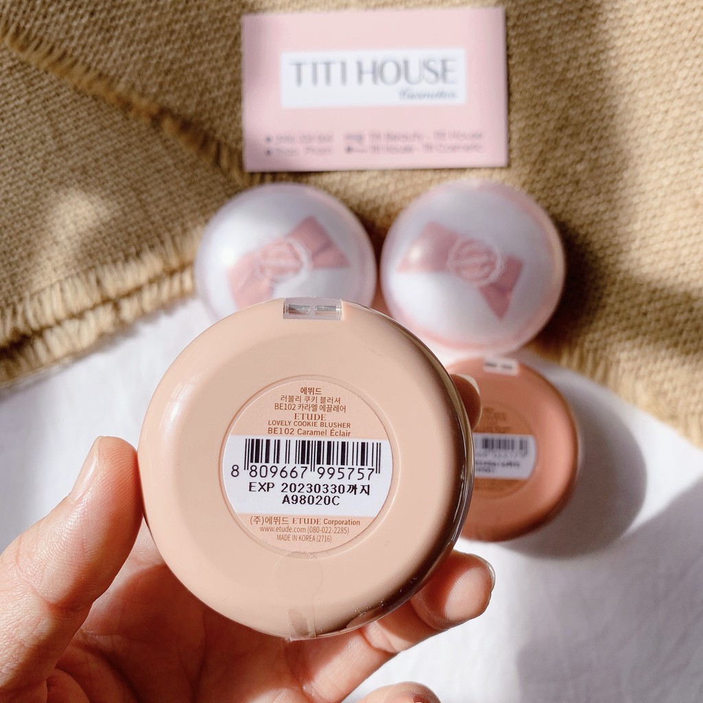 Phấn má hồng E..tude House LOVELY COOKIE BLUSHER (kèm bông phấn) | BigBuy360 - bigbuy360.vn