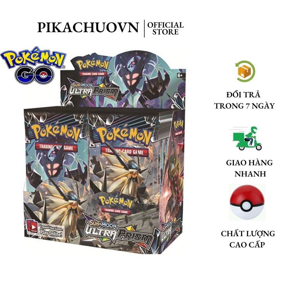 Bộ Thẻ Bài Pokemon 324 Thẻ Trading Card Game Sun&Moon Ultra Prism TCG Sưu Tập Cao Cấp