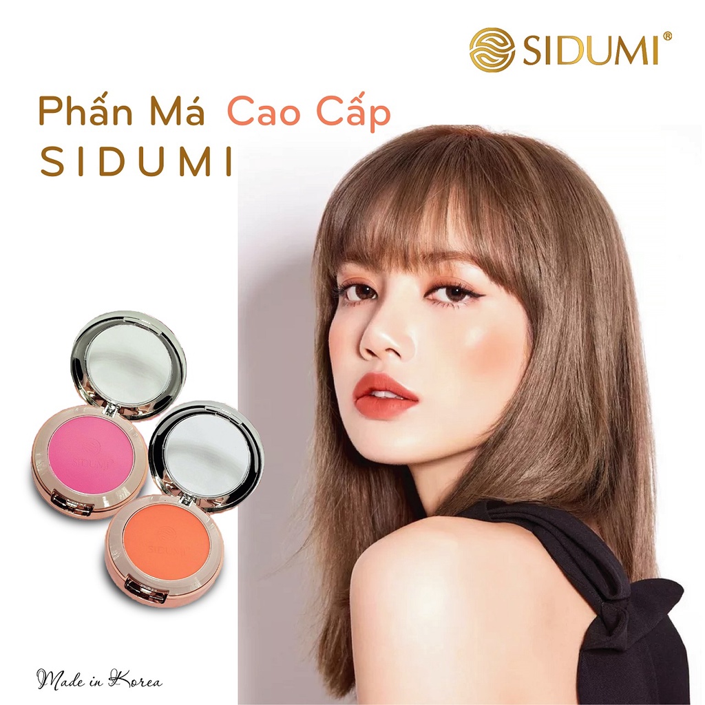 Phấn má hồng Hàn Quốc Sidumi Blusher mềm mịn bắt sáng lâu trôi trang điểm tự nhiên 5g SDM PM312