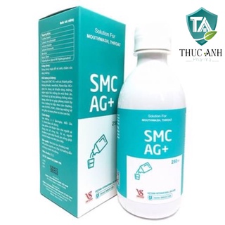 Nước súc miệng smc ag+ 250ml nước súc miệng vệ sinh răng miệng hiệu quả
