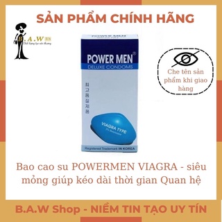 - bao cao su powermen viagra - siêu mỏng giúp kéo dài thời gian quan hệ - hộp 12 cái