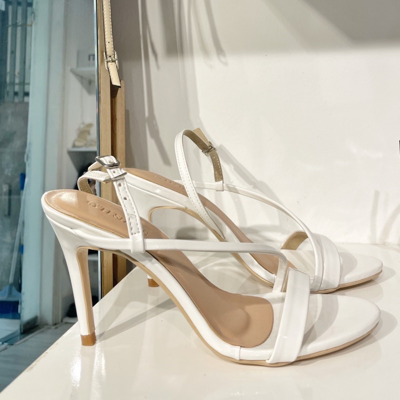 Sandal quai xéo gót mảnh g124 form nhỏ