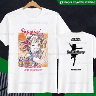 Áo thun Bang Dream! KASUMI Poppin' Party ngắn tay