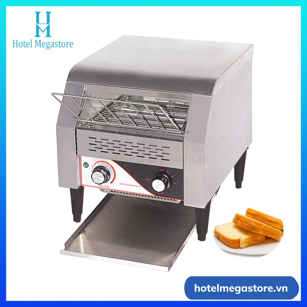 MÁY NƯỚNG BÁNH MÌ BĂNG CHUYỀN TT300 BĂNG TẢI RỘNG - THIẾT BỊ BUFFET