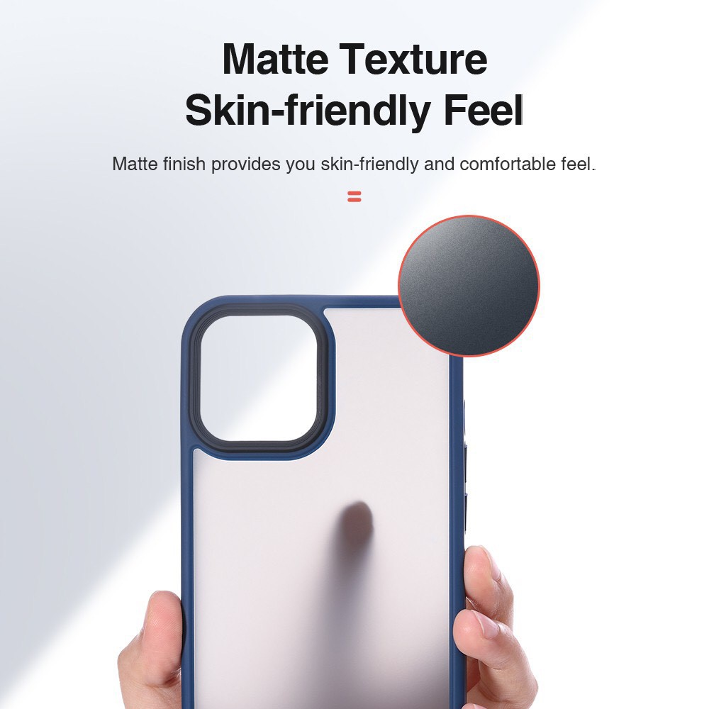 Ốp lưng nhám mờ Rock Guard Pro Matte Touch IPhone 12 Pro Max / 12 Pro / 12 / 12 mini chống vân tay chống bám bẩn