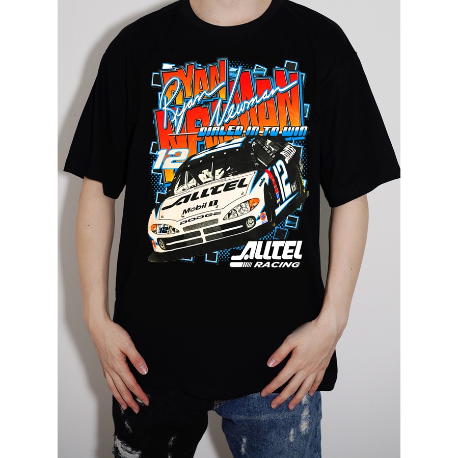 Áo Thun Vintage Ryan Car Tay Lỡ Unisex - Đen/Trắng Cổ Tròn | Blackwork