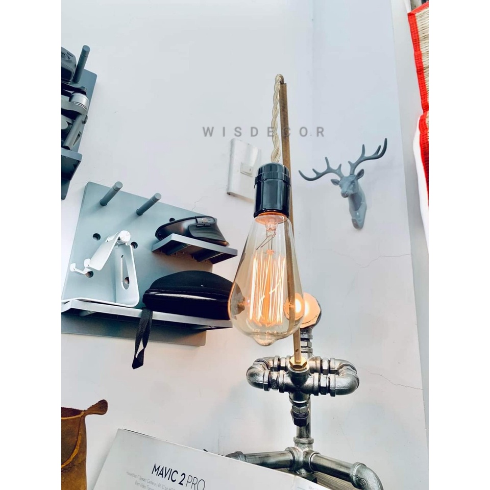 Đèn Decor - Đèn Ống Nước Trang Trí Bóng Sợi Đốt Edison - The Fishing Man