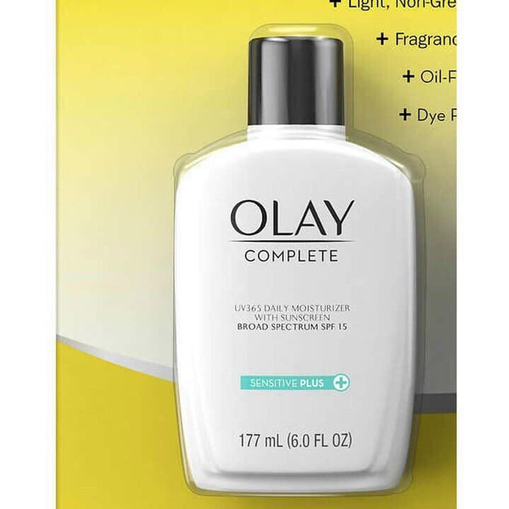 Set Kem dưỡng ẩm chống nắng cho da OLAY Complete Sensitive Plus số một tại Mỹ