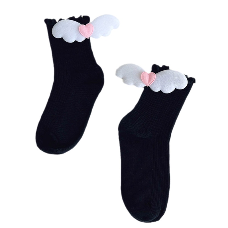 Tất Chân Có Gân Hình Trái Tim / Cánh Thiên Thần Dễ Thương Cho Bé Gái