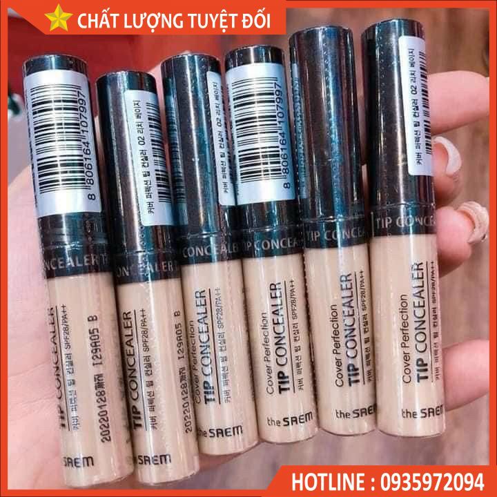 [CHÍNH HÃNG]Kem Che Khuyết Điểm The Saem Cover Perfection Tip Concealer (6.5g)