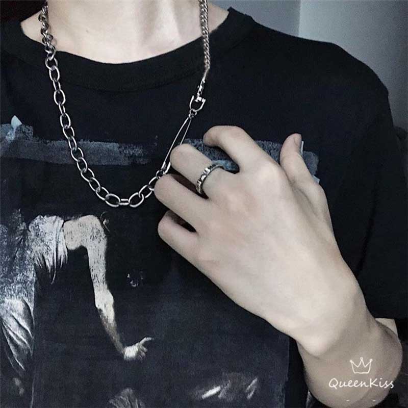 Vòng cổ dây chuyền nam nữ ghim giá rẻ cá tính đa giác V128