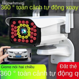 ❧☢Camera giám sát gia đình không dây Camera 360 độ với điện thoại di động giám sát webcam ngoài trời chống thấm nước