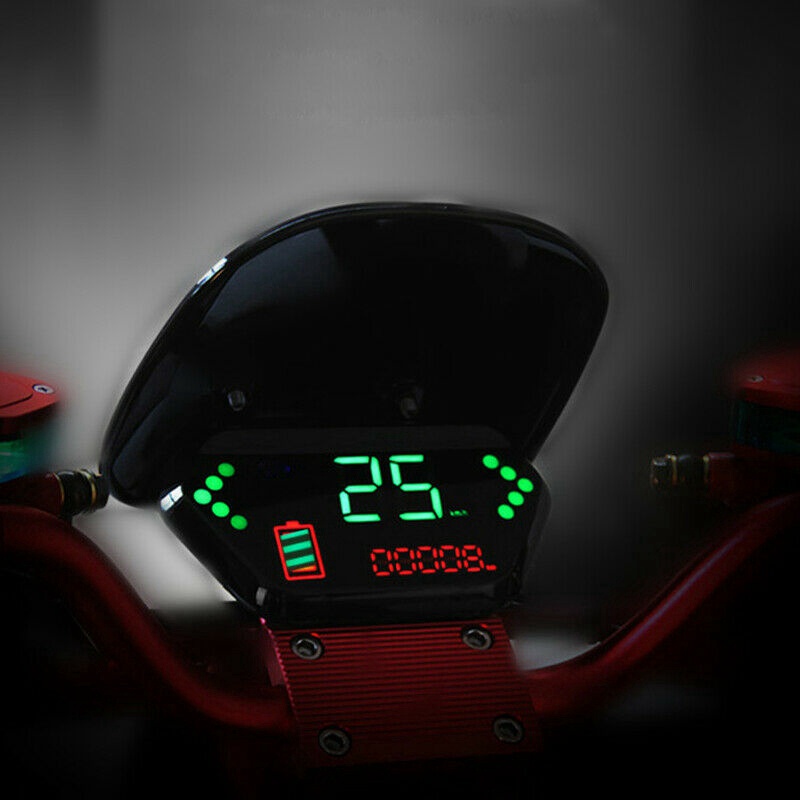 Đồng Hồ Đo Tốc Độ 48V / 60V Màn Hình LCD Kỹ Thuật Số Cho Xe Máy Điện
