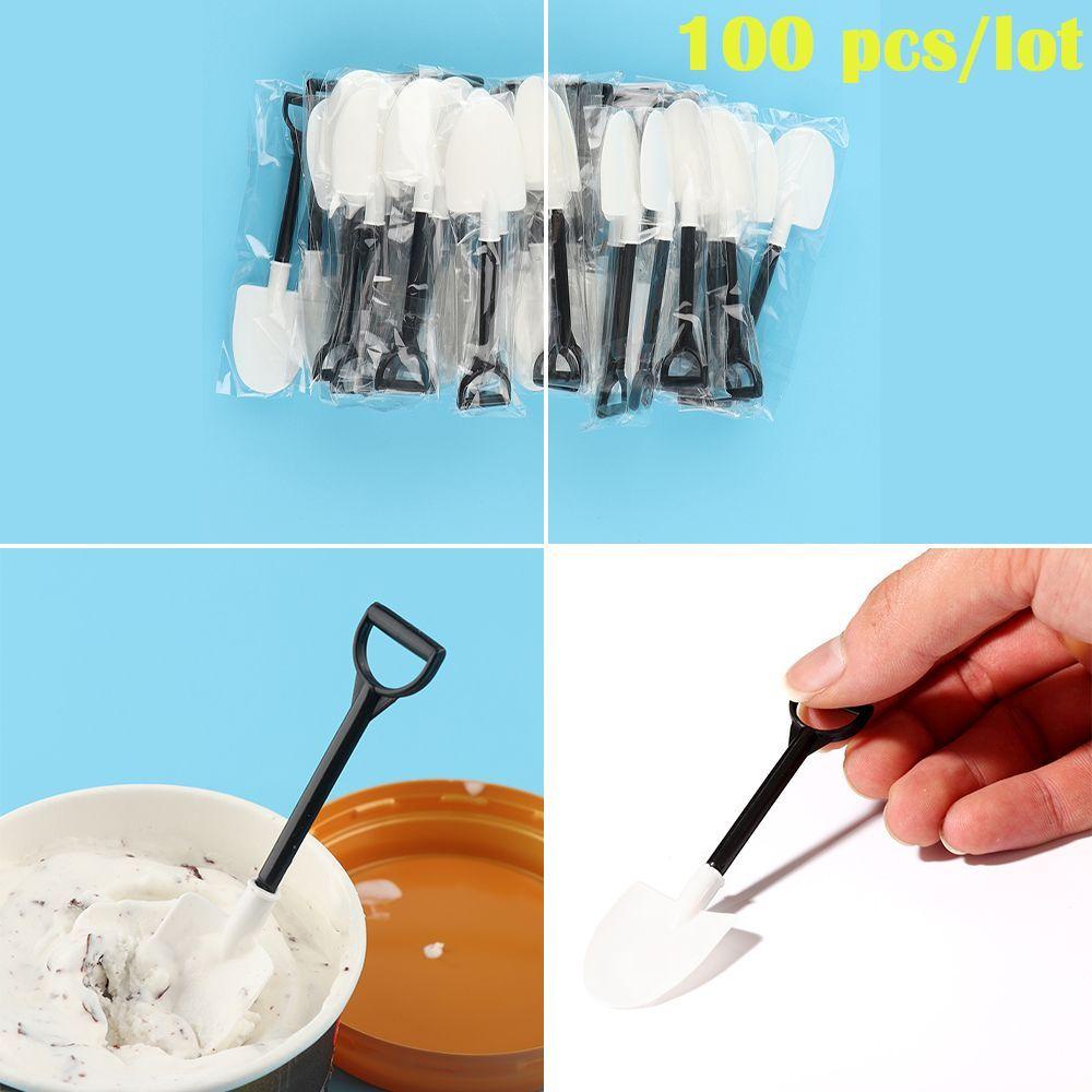 FAY Set 100 Muỗng Nhựa Hình Xẻng Múc Kem