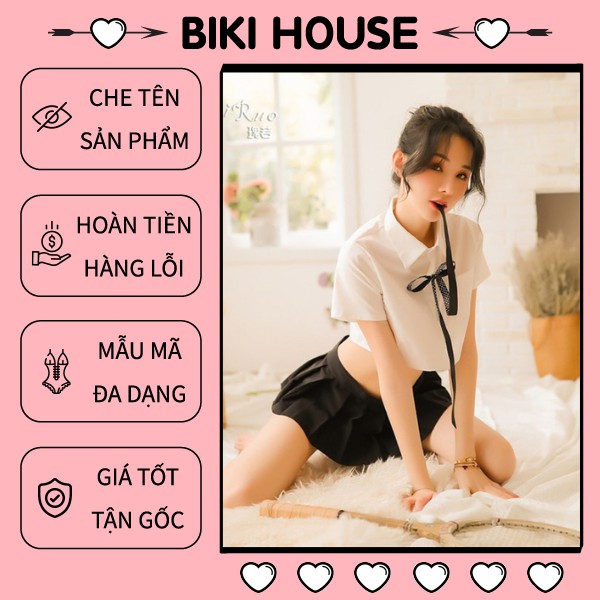 Cosplay nữ sinh Nhật Bản đáng yêu set đồ ngủ học sinh dễ thương BIKI HOUSE N716 - TPHCM - Ship Hỏa Tốc