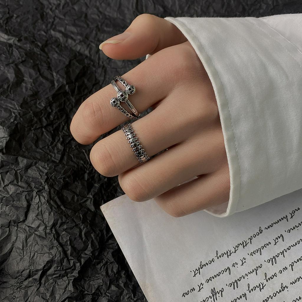 Nhẫn Hình Ngôi Sao Năm Cánh Phong Cách Retro Cá Tính