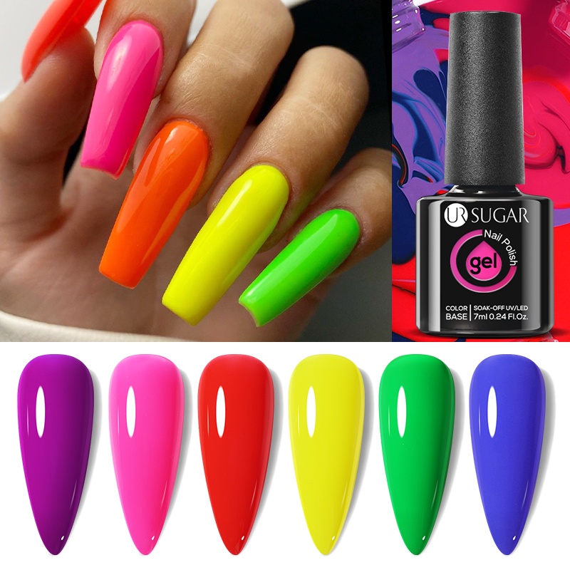 UR SUGAR sơn móng tay dạng gel UV Set 6 lọ 7ml