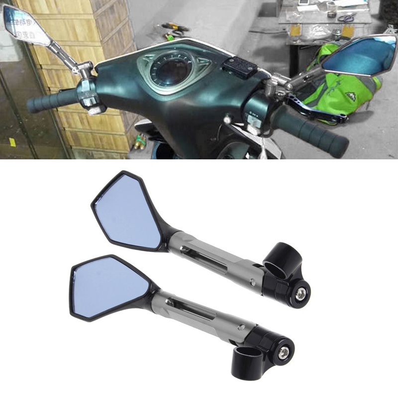 1 Cặp Gương Chiếu Hậu Điện Cực Cho Xe Máy Scooter E-Bike