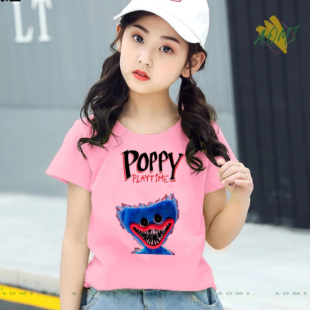 ÁO THUN HUGGY WUGGY QUÁI VẬT PHÔNG NAM NỮ GIA ĐÌNH CẶP ĐÔI CÓ SIZE TRẺ EM CHO BÉ TRAI GÁI AOMIVN