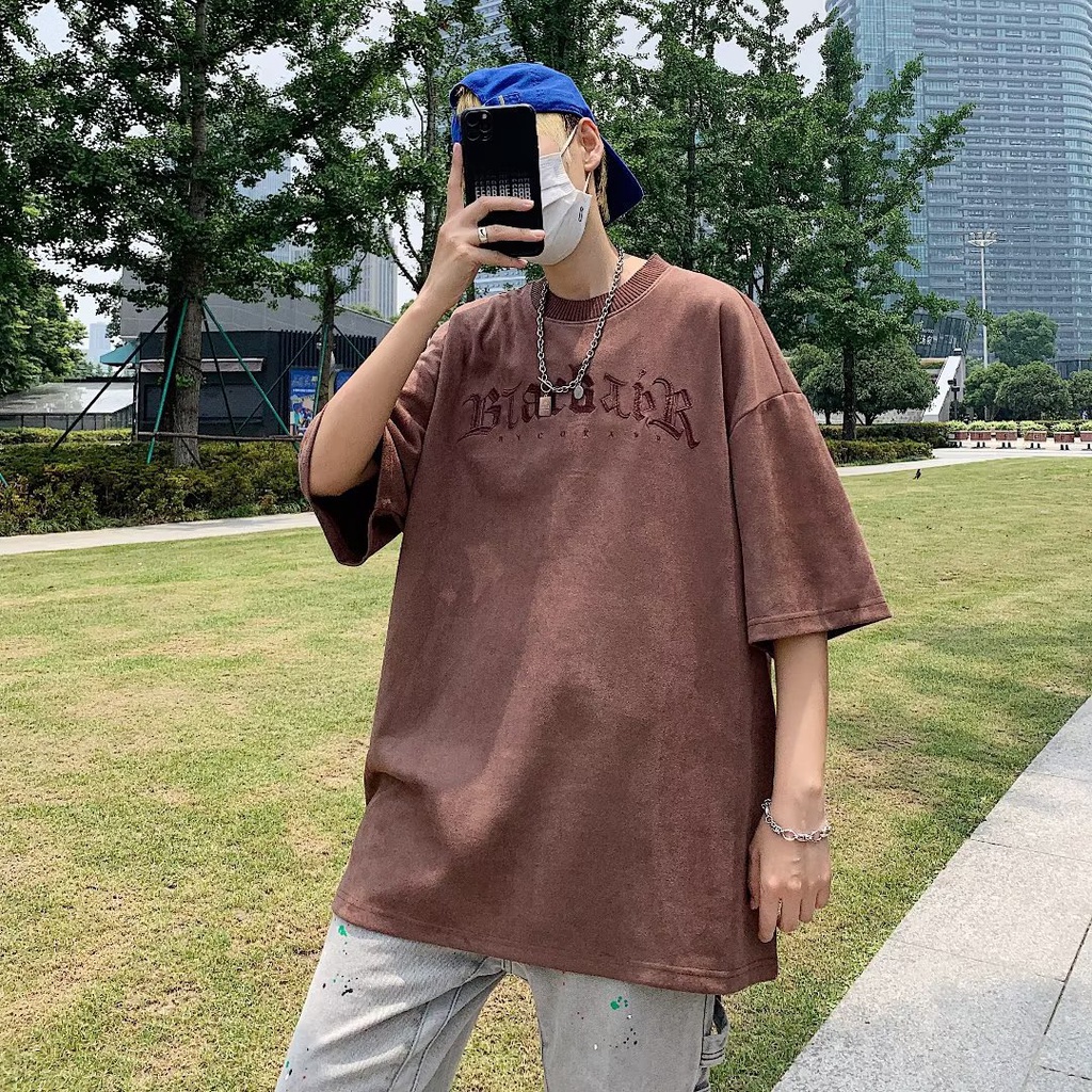 Áo Thun Tay Ngắn Dáng Rộng Phong Cách Hip Hop Thời Trang Mùa Hè Cho Nam Giới Có Size M-2xl