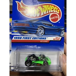 Hotwheels go kart - xe gokart màu xanh neon - xe mô hình hot wheels 1:64