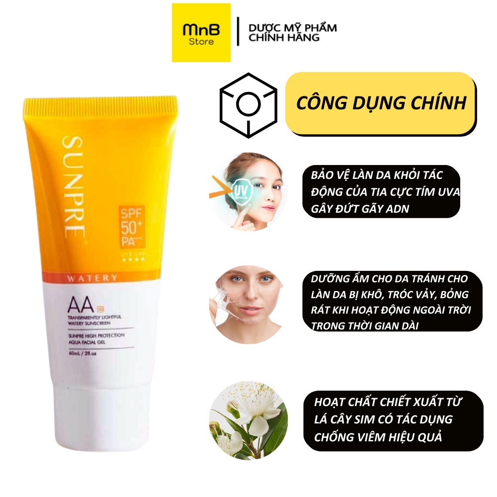 Kem chống nắng  Mona Frema Sunpre AA - DD SPF50 60ml